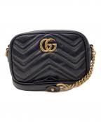 GUCCIグッチ）の古着「GUCCI　GG　ミニカメラバッグ」｜ブラック
