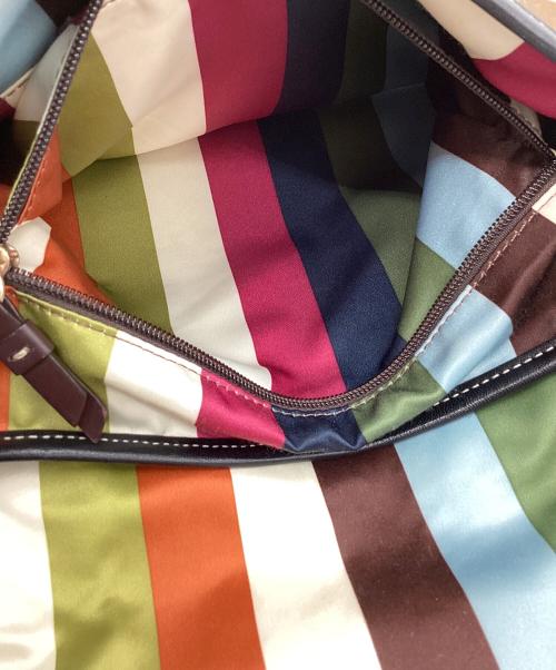 COACH（コーチ）COACH (コーチ) シグネチャーワンハンドルショルダーバッグ ベージュ×ブラウン サイズ:なしの古着・服飾アイテム