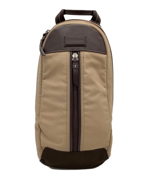 COACH（コーチ）COACH (コーチ) COACH　ボディバッグ ベージュ×ブラウンの古着・服飾アイテム