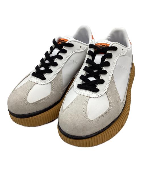 Onitsuka Tiger（オニツカタイガー）Onitsuka Tiger (オニツカタイガー) Onitsuka Tiger　DELECITY　スニーカー ホワイト×ブラウン サイズ:25cmの古着・服飾アイテム