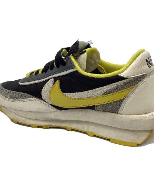 NIKE（ナイキ）NIKE (ナイキ) sacai (サカイ) UNDERCOVER (アンダーカバー) NIKE　sacai　UNDERCOVER　LD Waffle　スニーカー ブラック×イエロー サイズ:27.5cmの古着・服飾アイテム