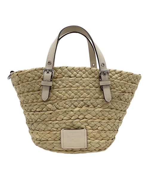 COACH（コーチ）COACH (コーチ) ２WAYカゴバッグ ナチュラル×アイボリー サイズ:なしの古着・服飾アイテム