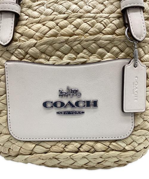 COACH（コーチ）COACH (コーチ) ２WAYカゴバッグ ナチュラル×アイボリー サイズ:なしの古着・服飾アイテム
