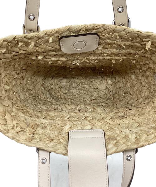 COACH（コーチ）COACH (コーチ) ２WAYカゴバッグ ナチュラル×アイボリー サイズ:なしの古着・服飾アイテム