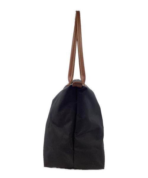 LONGCHAMP（ロンシャン）LONGCHAMP (ロンシャン) LONGCHAMP　ハンドバッグ ブラウン×ブラックの古着・服飾アイテム