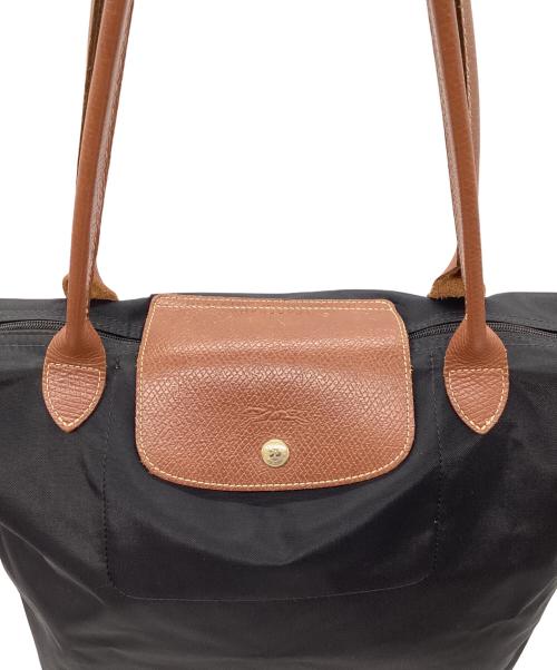 LONGCHAMP（ロンシャン）LONGCHAMP (ロンシャン) LONGCHAMP　ハンドバッグ ブラウン×ブラックの古着・服飾アイテム