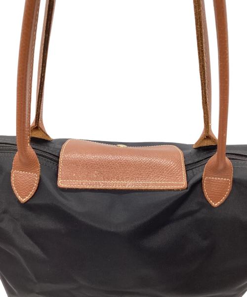 LONGCHAMP（ロンシャン）LONGCHAMP (ロンシャン) LONGCHAMP　ハンドバッグ ブラウン×ブラックの古着・服飾アイテム