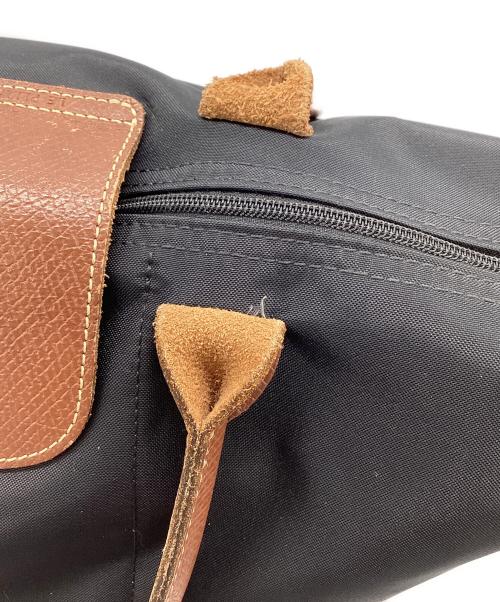 LONGCHAMP（ロンシャン）LONGCHAMP (ロンシャン) LONGCHAMP　ハンドバッグ ブラウン×ブラックの古着・服飾アイテム
