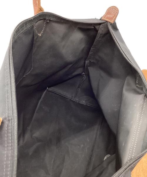 LONGCHAMP（ロンシャン）LONGCHAMP (ロンシャン) LONGCHAMP　ハンドバッグ ブラウン×ブラックの古着・服飾アイテム