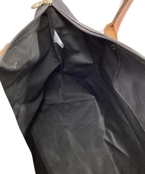 LONGCHAMP（ロンシャン）LONGCHAMP (ロンシャン) LONGCHAMP　ハンドバッグ ブラウン×ブラックの古着・服飾アイテム