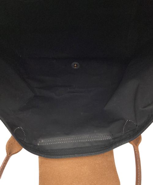 LONGCHAMP（ロンシャン）LONGCHAMP (ロンシャン) LONGCHAMP　ハンドバッグ ブラウン×ブラックの古着・服飾アイテム