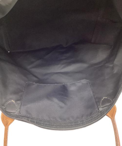 LONGCHAMP（ロンシャン）LONGCHAMP (ロンシャン) LONGCHAMP　ハンドバッグ ブラウン×ブラックの古着・服飾アイテム
