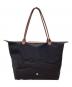 LONGCHAMP (ロンシャン) LONGCHAMP　ハンドバッグ ブラウン×ブラック：7000円