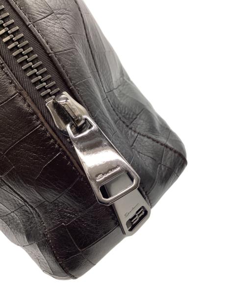 Santoni（サントーニ）Santoni (サントーニ) Santoni　ブリーフケース ブラウンの古着・服飾アイテム