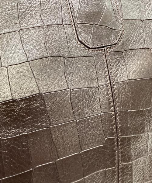 Santoni（サントーニ）Santoni (サントーニ) Santoni　ブリーフケース ブラウンの古着・服飾アイテム