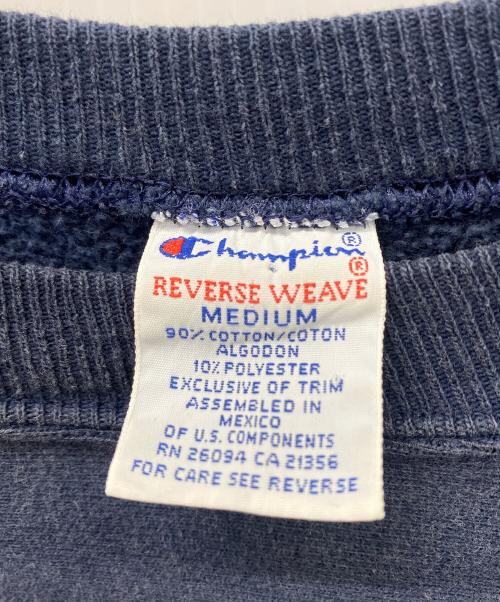Champion REVERSE WEAVE（チャンピオン リバース ウィーブ）Champion REVERSE WEAVE (チャンピオン リバース ウィーブ) スウェット ネイビー×オレンジ サイズ:Mの古着・服飾アイテム