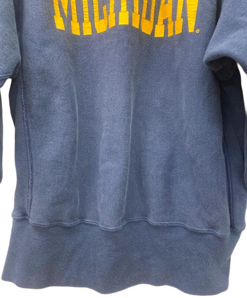 Champion REVERSE WEAVE（チャンピオン リバース ウィーブ）Champion REVERSE WEAVE (チャンピオン リバース ウィーブ) スウェット ネイビー×オレンジ サイズ:Mの古着・服飾アイテム