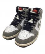 NIKEナイキ）の古着「NIKE　Air Jordan 1 Retro High OG　ハイカットスニーカー」｜ホワイト×グレー