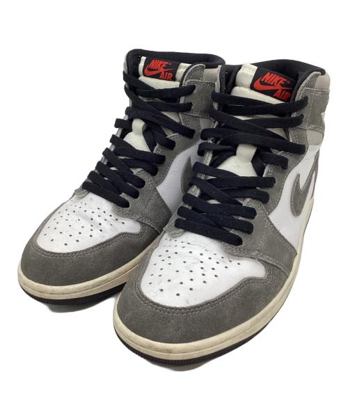 NIKE（ナイキ）NIKE (ナイキ) NIKE　Air Jordan 1 Retro High OG　ハイカットスニーカー ホワイト×グレー サイズ:27.5ｃｍの古着・服飾アイテム