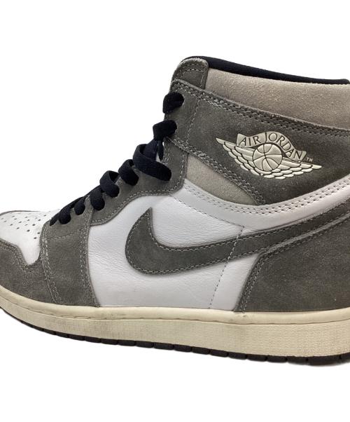 NIKE（ナイキ）NIKE (ナイキ) NIKE　Air Jordan 1 Retro High OG　ハイカットスニーカー ホワイト×グレー サイズ:27.5ｃｍの古着・服飾アイテム