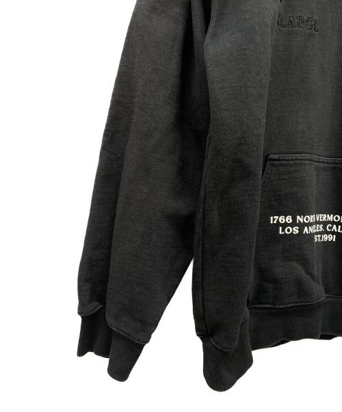 X-LARGE（エクストララージ）X-LARGE (エクストララージ) TIGER EMBROIDERY フーディースウェット ブラック サイズ:Lの古着・服飾アイテム