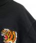 中古・古着 X-LARGE (エクストララージ) TIGER EMBROIDERY フーディースウェット ブラック サイズ:L：6000円