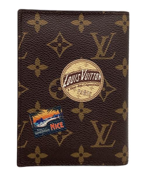 LOUIS VUITTON（ルイ ヴィトン）LOUIS VUITTON (ルイ ヴィトン) LOUIS VUITTON　パスポートカバー クーヴェルテュール・パスポールNM　マイLVワールドツアー　ケース ブラウンの古着・服飾アイテム