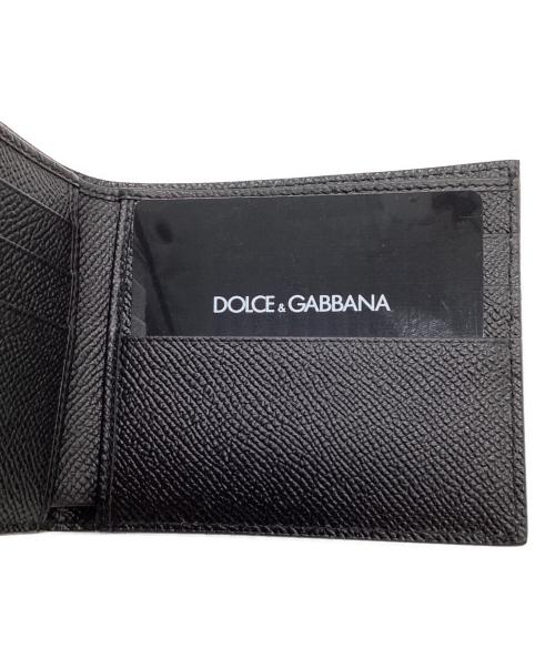 DOLCE & GABBANA（ドルチェ＆ガッバーナ）DOLCE & GABBANA (ドルチェ＆ガッバーナ) DOLCE & GABBANA　ステラ　2つ折り財布 ブラックの古着・服飾アイテム
