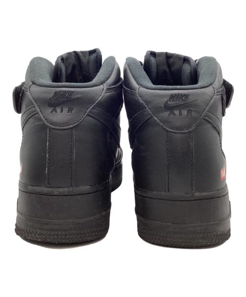 NIKE（ナイキ）NIKE (ナイキ) Supreme (シュプリーム) NIKE　Supreme　AIR FORCE1 MID　スニーカー ブラック サイズ:26.5ｃｍの古着・服飾アイテム