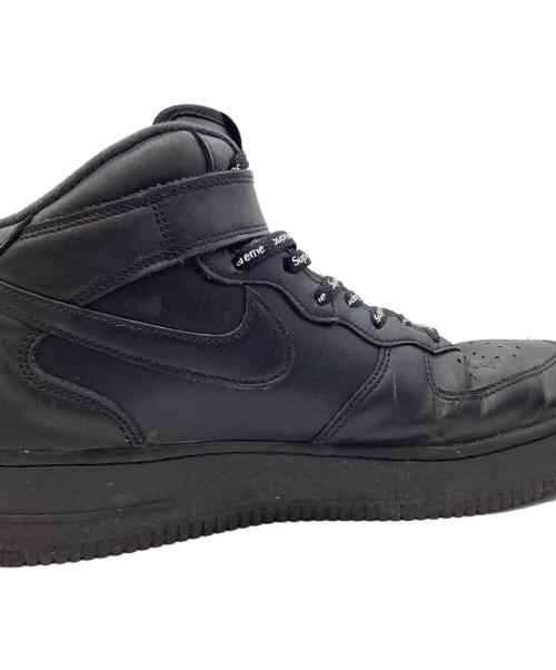 NIKE（ナイキ）NIKE (ナイキ) Supreme (シュプリーム) NIKE　Supreme　AIR FORCE1 MID　スニーカー ブラック サイズ:26.5ｃｍの古着・服飾アイテム