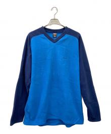 Patagonia SYNCHILLA（パタゴニア シンチラ）の古着「キャプリーンVネックカットソー」｜ブルー×ネイビー