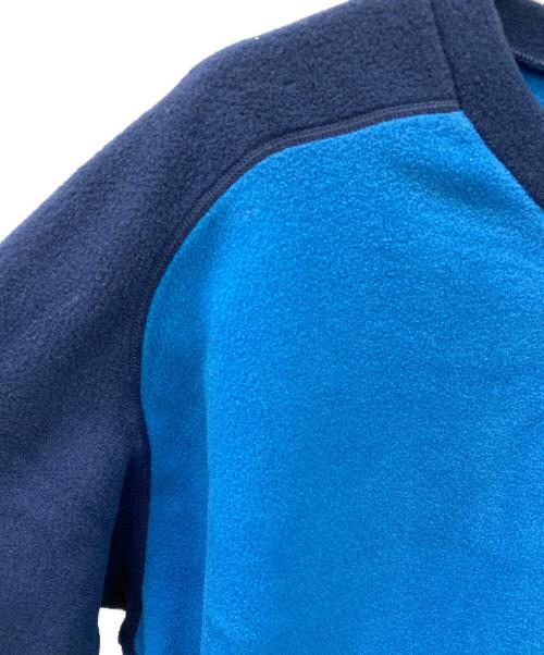 Patagonia SYNCHILLA（パタゴニア シンチラ）Patagonia SYNCHILLA (パタゴニア シンチラ) キャプリーンVネックカットソー ブルー×ネイビー サイズ:XLの古着・服飾アイテム