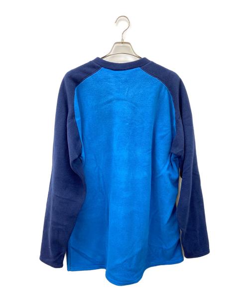 Patagonia SYNCHILLA（パタゴニア シンチラ）Patagonia SYNCHILLA (パタゴニア シンチラ) キャプリーンVネックカットソー ブルー×ネイビー サイズ:XLの古着・服飾アイテム