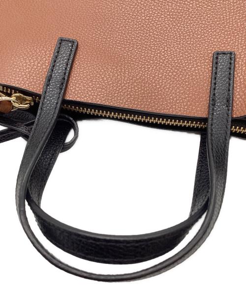 MARC JACOBS（マークジェイコブス）MARC JACOBS (マークジェイコブス) MARC JACOBS　グラインド　トートバッグ ブラウン×ブラックの古着・服飾アイテム