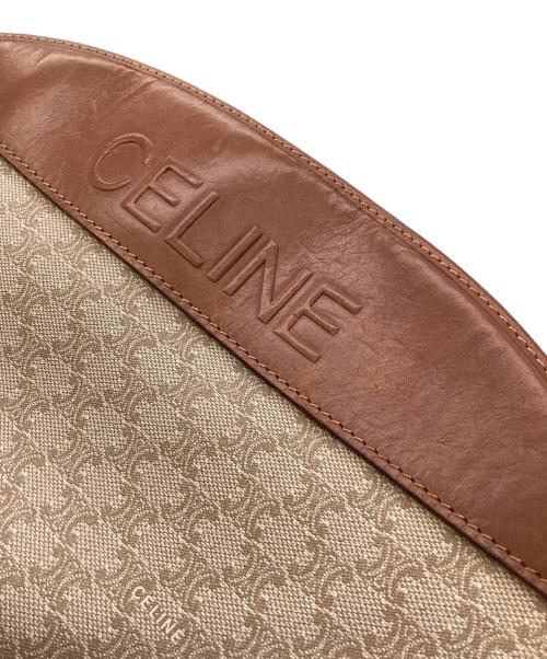 CELINE（セリーヌ）CELINE (セリーヌ) CELINE　マカダム　クラッチバッグ ブラウン×ベージュの古着・服飾アイテム