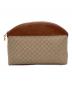 CELINE（セリーヌ）の古着「CELINE　マカダム　クラッチバッグ」｜ブラウン×ベージュ