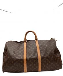LOUIS VUITTON（ルイ ヴィトン）の古着「LOUIS VUITTON　モノグラム　キーポル55  トラベルバッグ」｜ブラウン