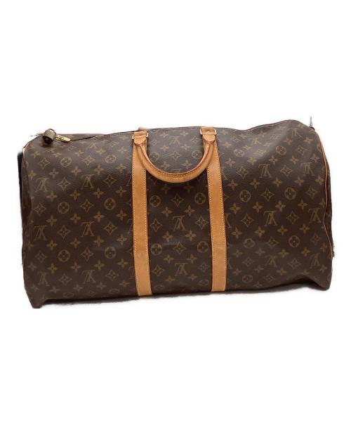 LOUIS VUITTON（ルイ ヴィトン）LOUIS VUITTON (ルイ ヴィトン) LOUIS VUITTON　モノグラム　キーポル55  トラベルバッグ ブラウンの古着・服飾アイテム