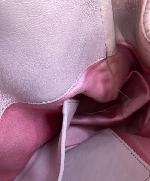 MIU MIU（ミュウミュウ）MIU MIU (ミュウミュウ) MIU MIU　ナッパクリスタル　2WAYバッグ ピンクの古着・服飾アイテム