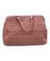 MIU MIU (ミュウミュウ) MIU MIU　ナッパクリスタル　2WAYバッグ ピンク：45000円