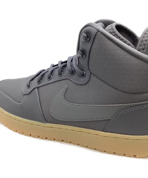 NIKE（ナイキ）NIKE (ナイキ) NIKE　Court Borough Mid Winter　ハイカットスニーカー グレー サイズ:28ｃｍの古着・服飾アイテム