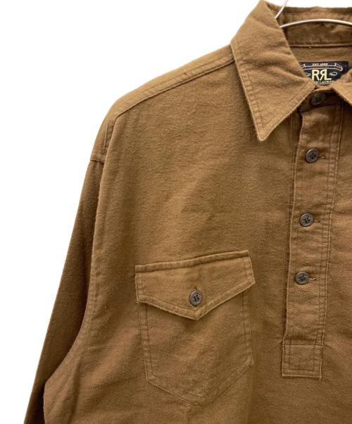 RRL（ダブルアールエル）RRL (ダブルアールエル) プルオーバーシャツ ブラウン サイズ:Lの古着・服飾アイテム