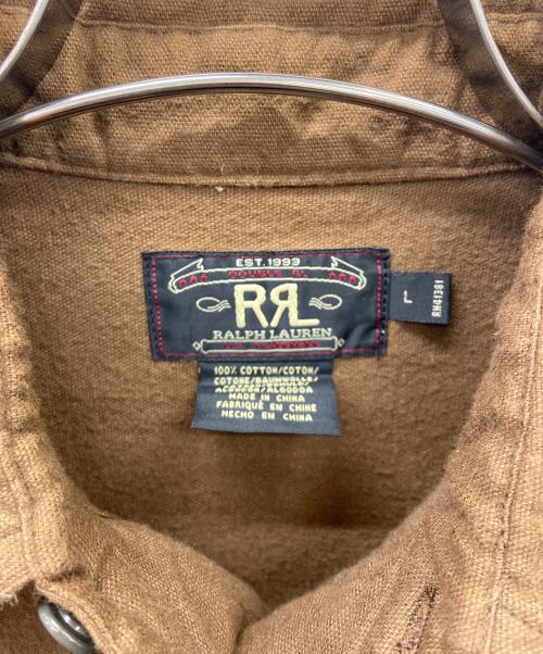 RRL（ダブルアールエル）RRL (ダブルアールエル) プルオーバーシャツ ブラウン サイズ:Lの古着・服飾アイテム