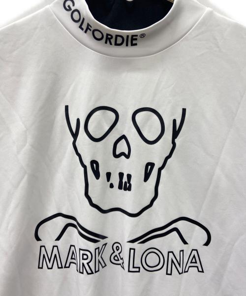 MARK&LONA（マークアンドロナ）MARK&LONA (マークアンドロナ) ゴルフウェア(トップス) ホワイト×ブラック サイズ:44の古着・服飾アイテム