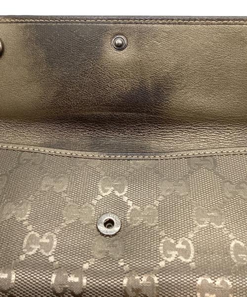 GUCCI（グッチ）GUCCI (グッチ) GUCCI　GGインプリメ　長財布 ゴールドの古着・服飾アイテム
