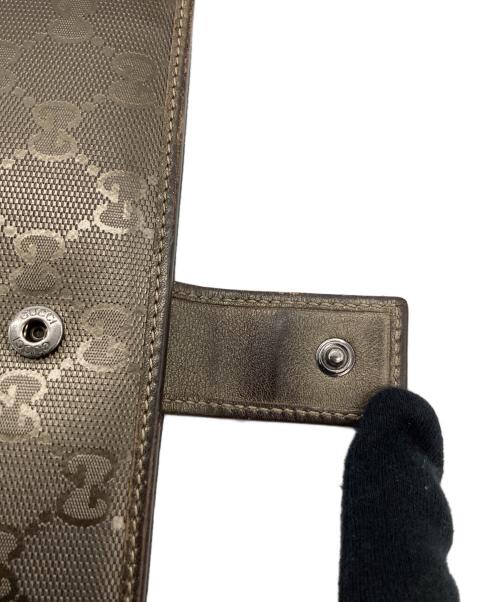 GUCCI（グッチ）GUCCI (グッチ) GUCCI　GGインプリメ　長財布 ゴールドの古着・服飾アイテム