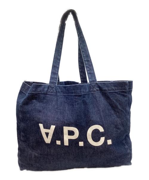 A.P.C.（アーペーセー）A.P.C. (アーペーセー) A.P.C.　トートバッグ インディゴの古着・服飾アイテム