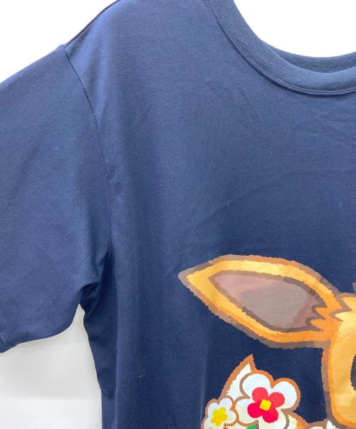 POKEPARK KANTO（ポケパークカントー）POKEPARK KANTO (ポケパークカントー) 半袖カットソー ネイビー×ブラウン サイズ:3XLの古着・服飾アイテム