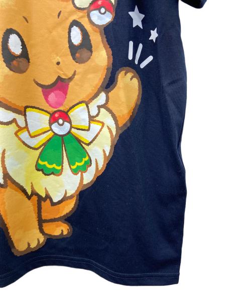 POKEPARK KANTO（ポケパークカントー）POKEPARK KANTO (ポケパークカントー) 半袖カットソー ネイビー×ブラウン サイズ:3XLの古着・服飾アイテム