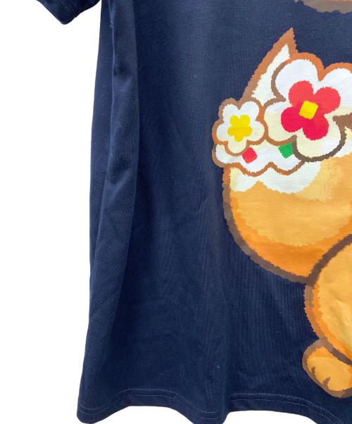 POKEPARK KANTO（ポケパークカントー）POKEPARK KANTO (ポケパークカントー) 半袖カットソー ネイビー×ブラウン サイズ:3XLの古着・服飾アイテム